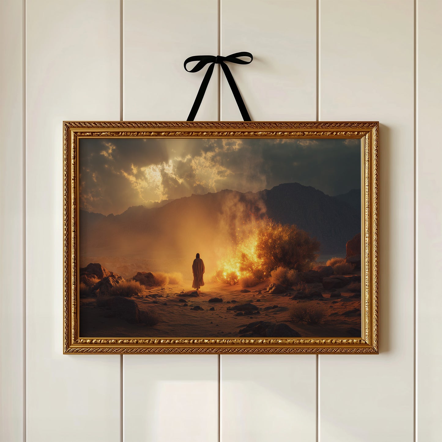 Pilgrim Faces The Desert Fire