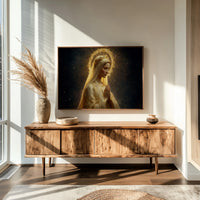 Radiant Prayer In Golden Light