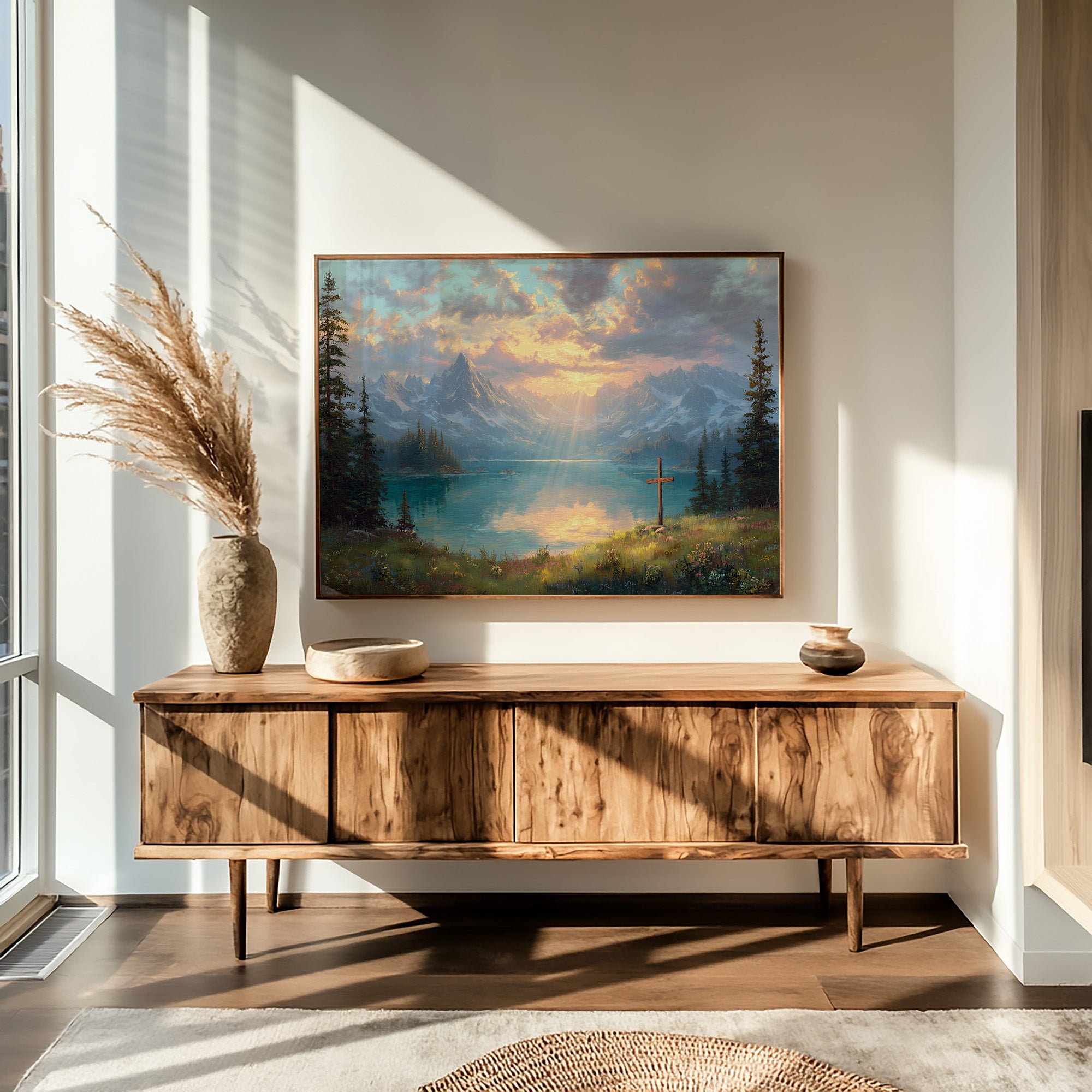 Tranquil Waters Reflect Heaven's Glow