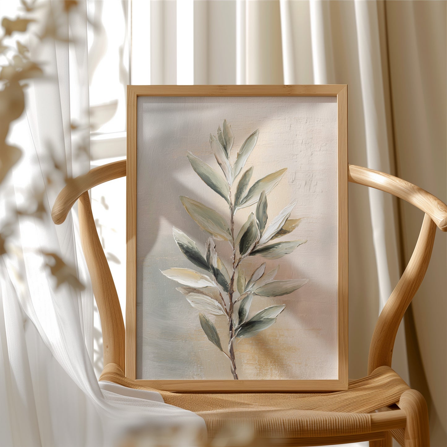 Sage Leaves In Golden Light