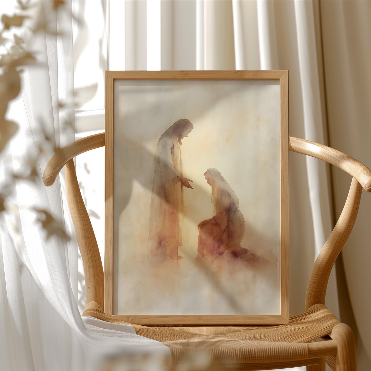 Sacred Moment In Golden Light