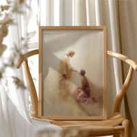 Sacred Moment On Wooden Table