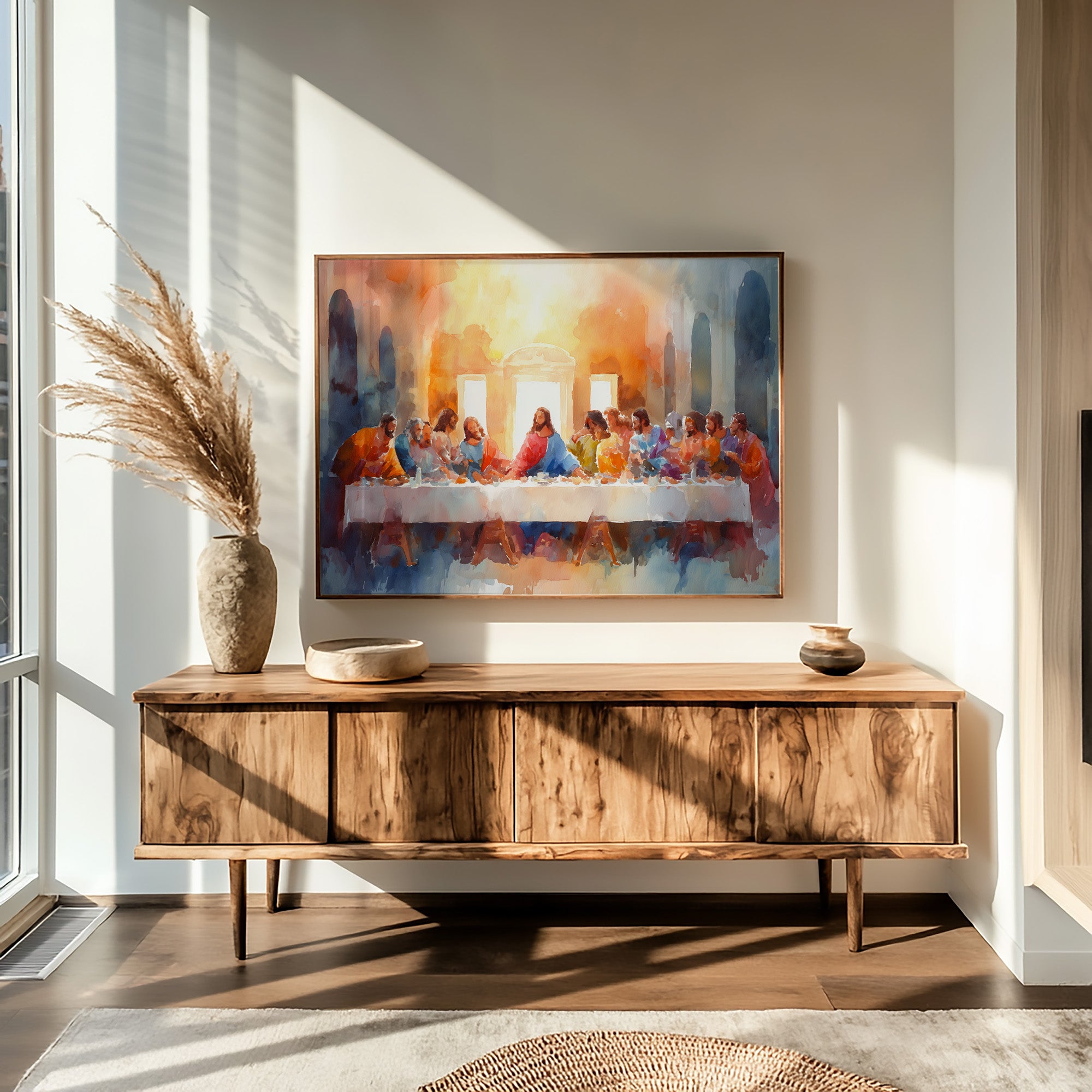 Sacred Gathering In Amber Light