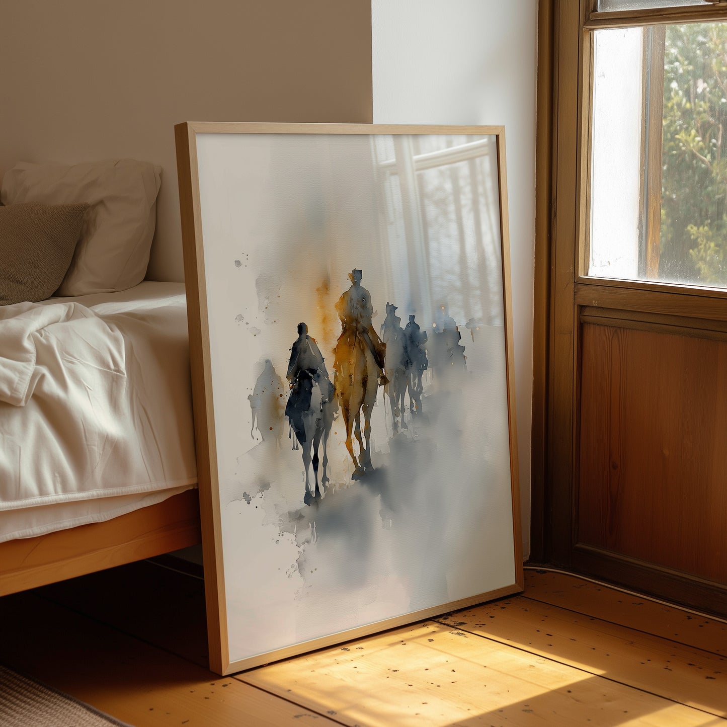 Riders Vanish Into Morning Haze