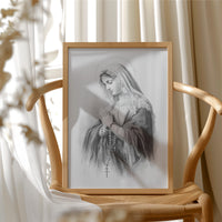 Quiet Prayer On Rustic Wood