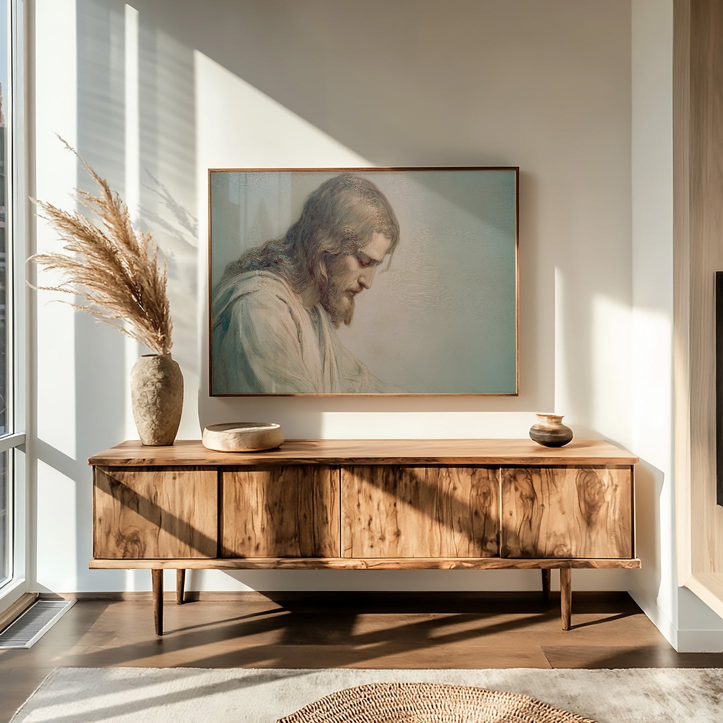 Quiet Portrait Among Beloved Pages