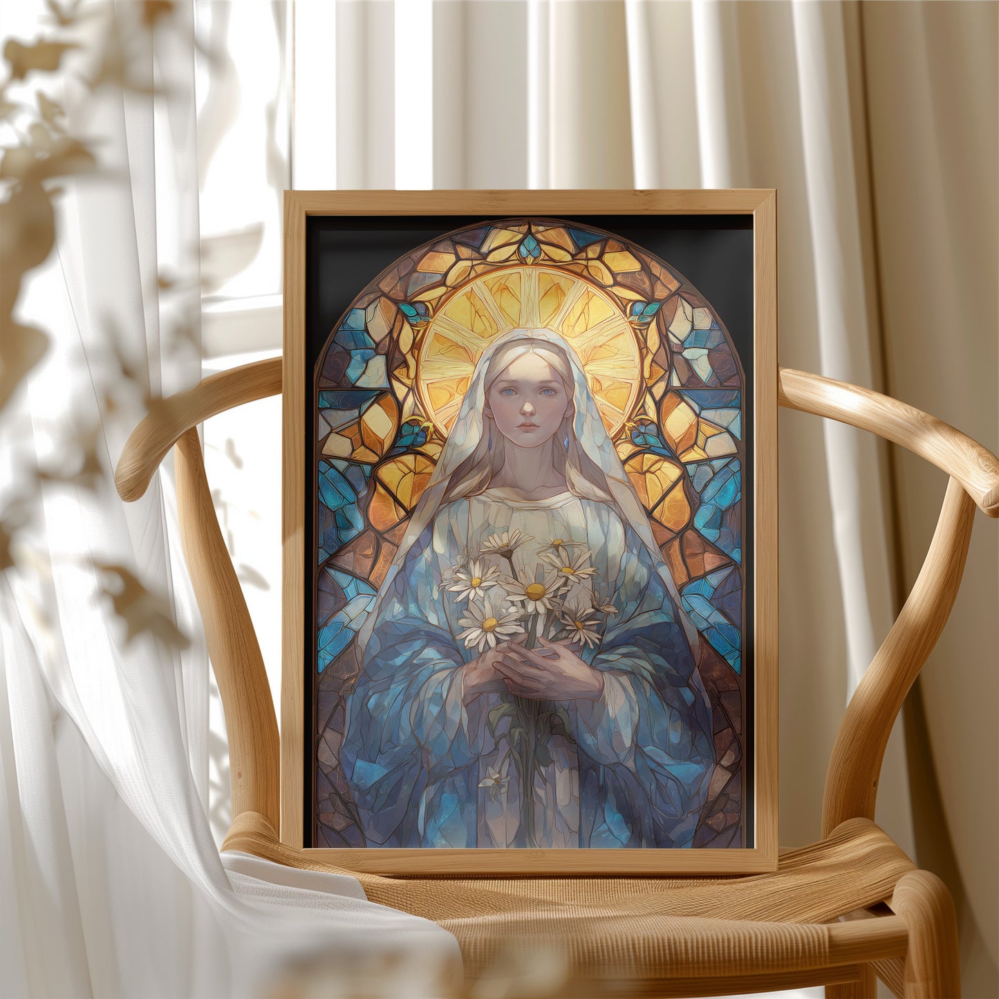 Daisies Held In Sacred Light