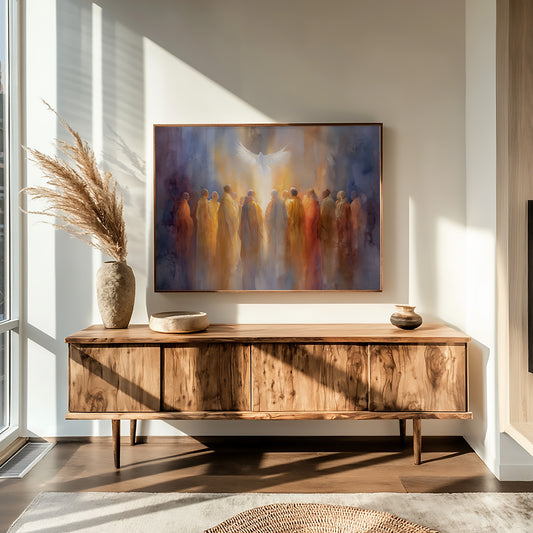 Light Ascends Through Gathered Souls