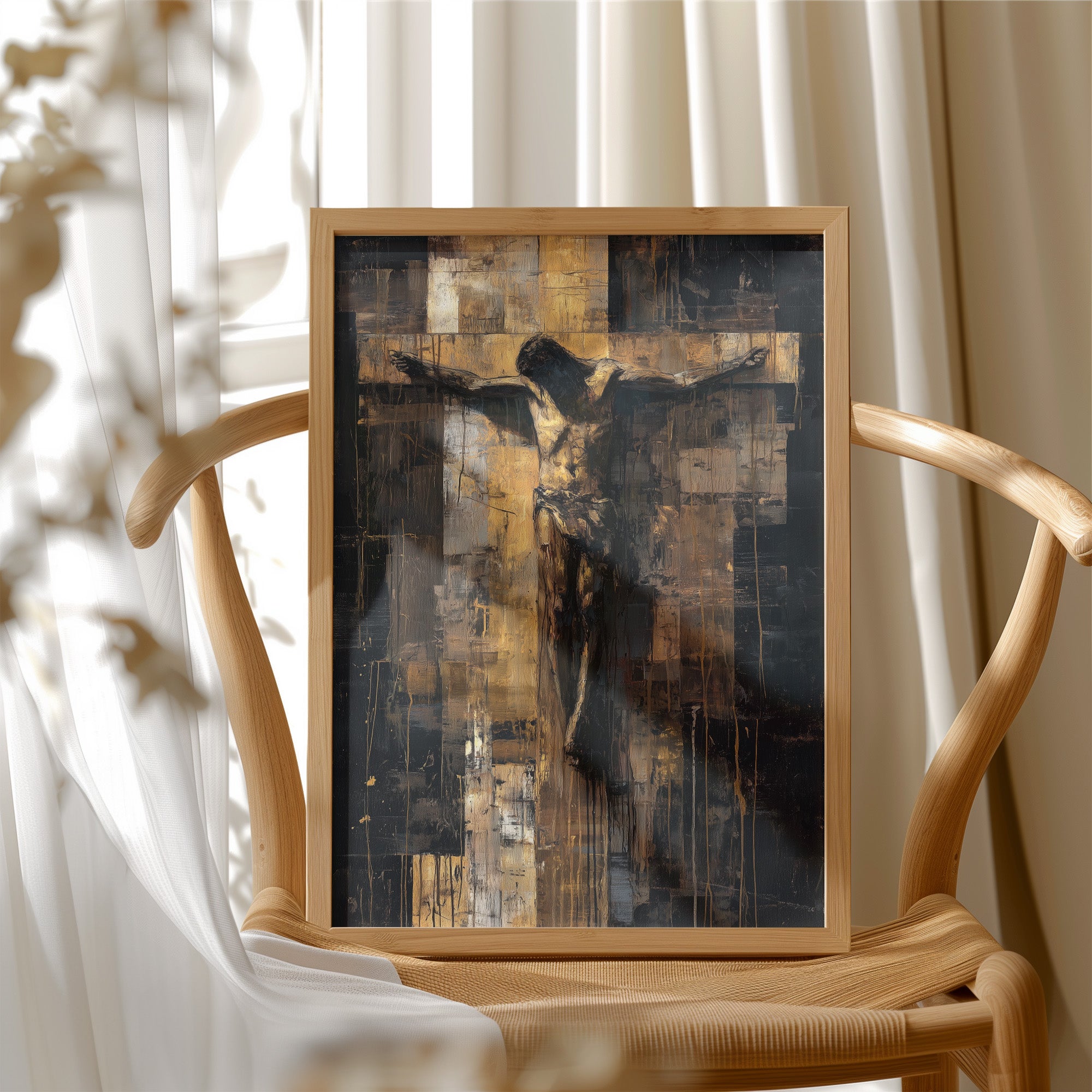 Faith Rendered In Golden Darkness