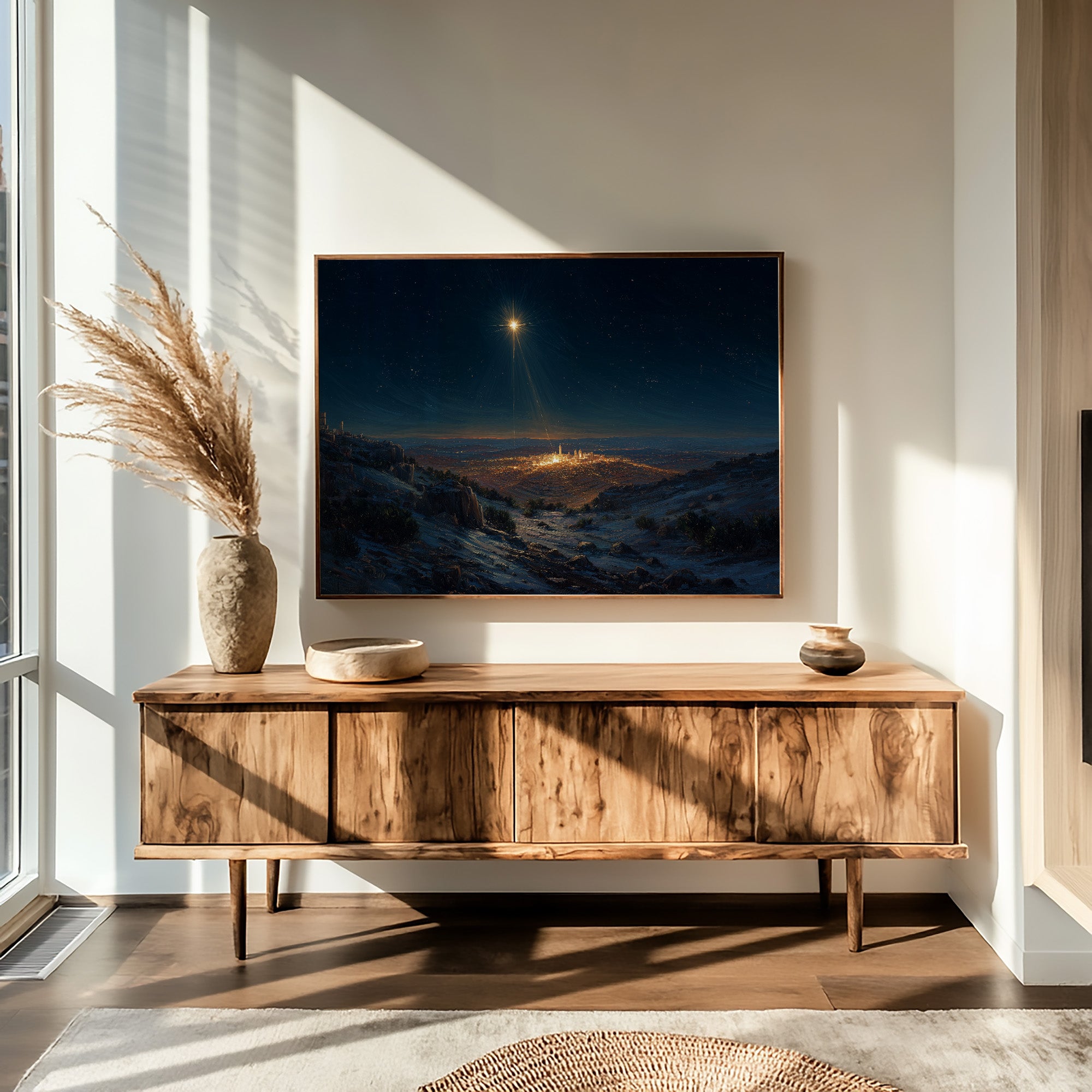 Distant City Under Celestial Guide