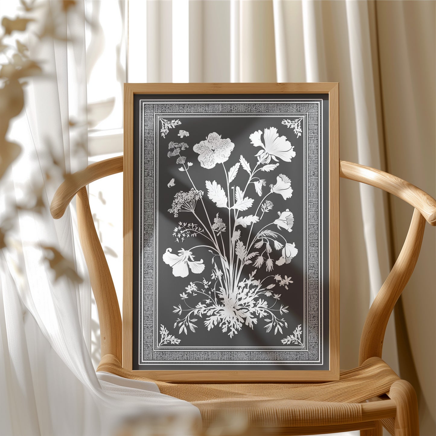 Botanist's Journal In Negative Space