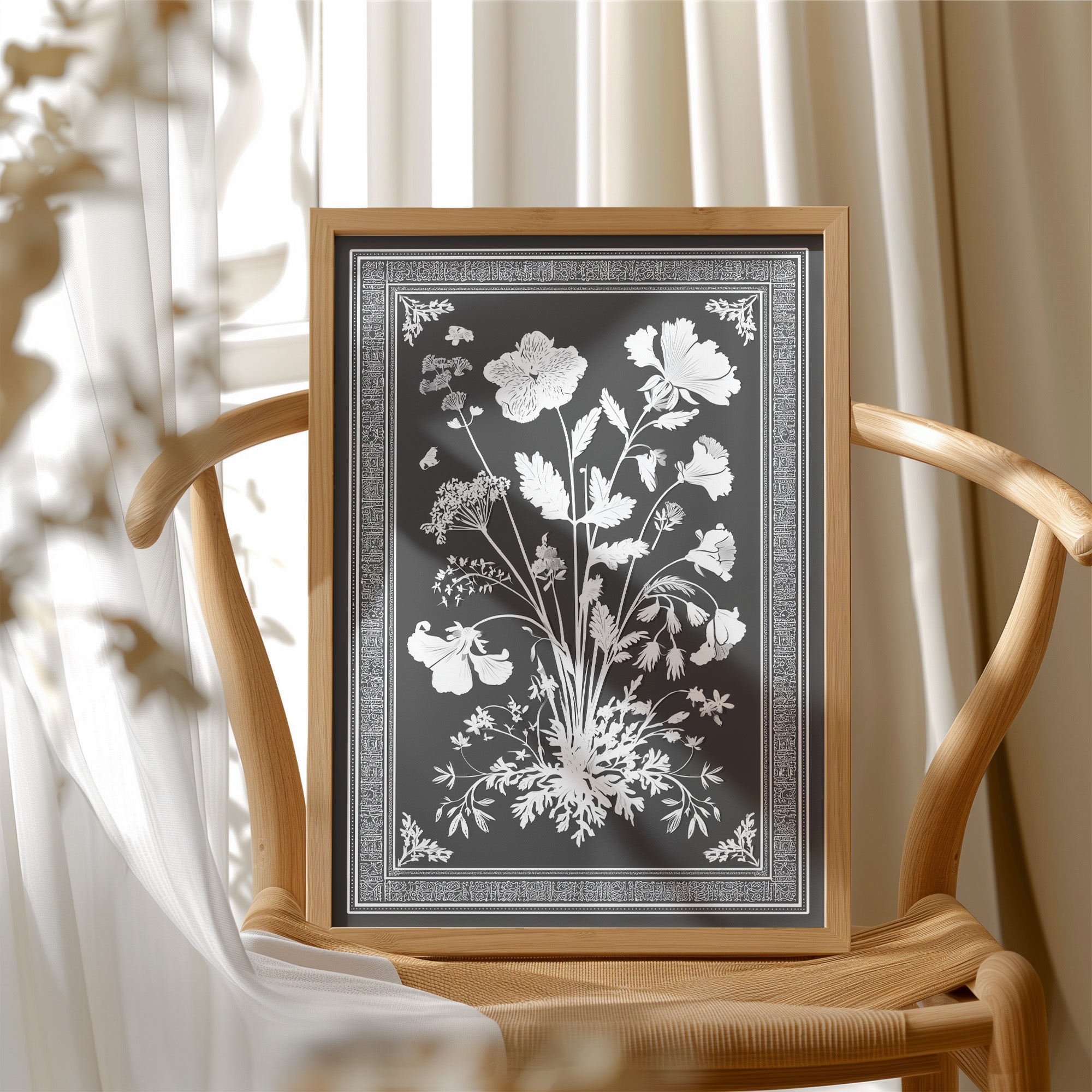 Botanist's Journal In Negative Space