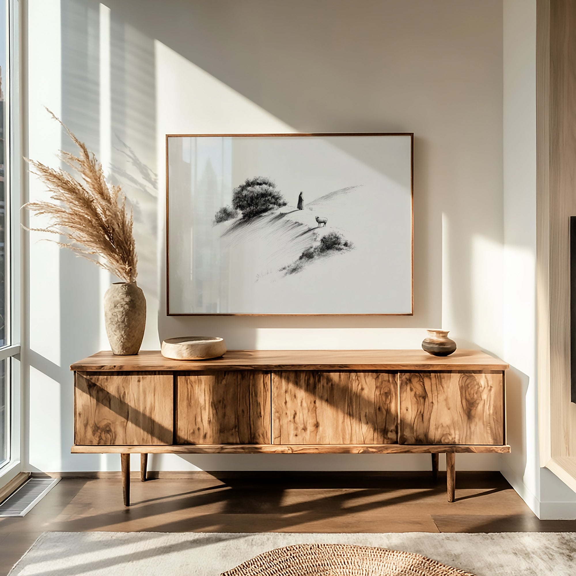 Solitude Atop Windswept Hills