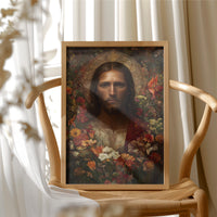 Sacred Blossoms Frame Ancient Grace