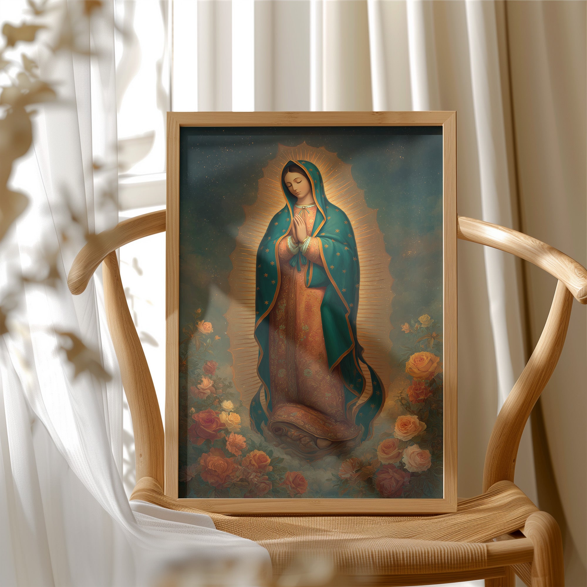 Sacred Glow Among Rose Gardens