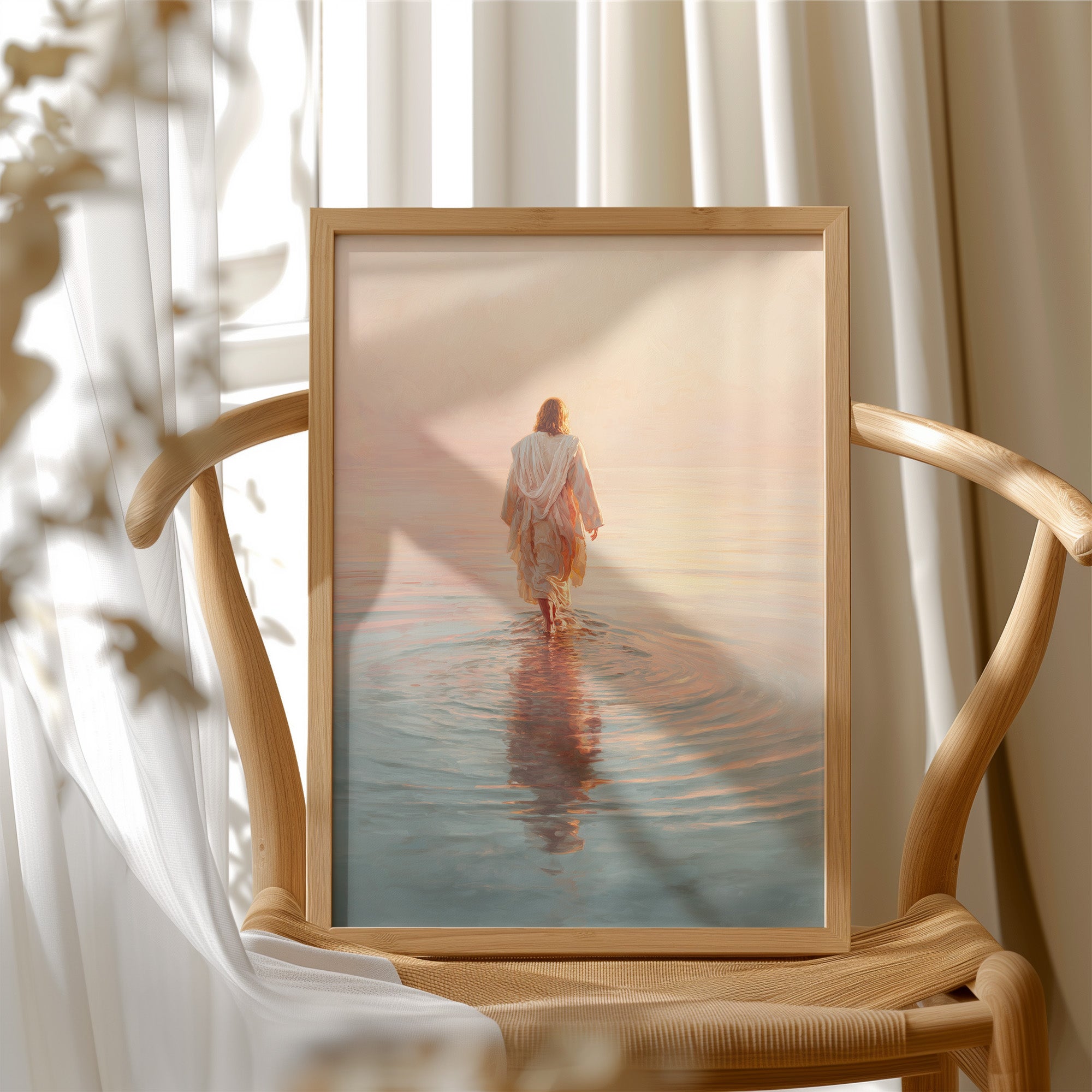 Steps Into Dawn's Gentle Waters