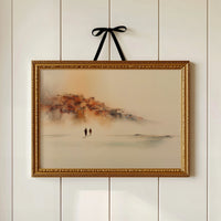 Travelers In Morning Mist