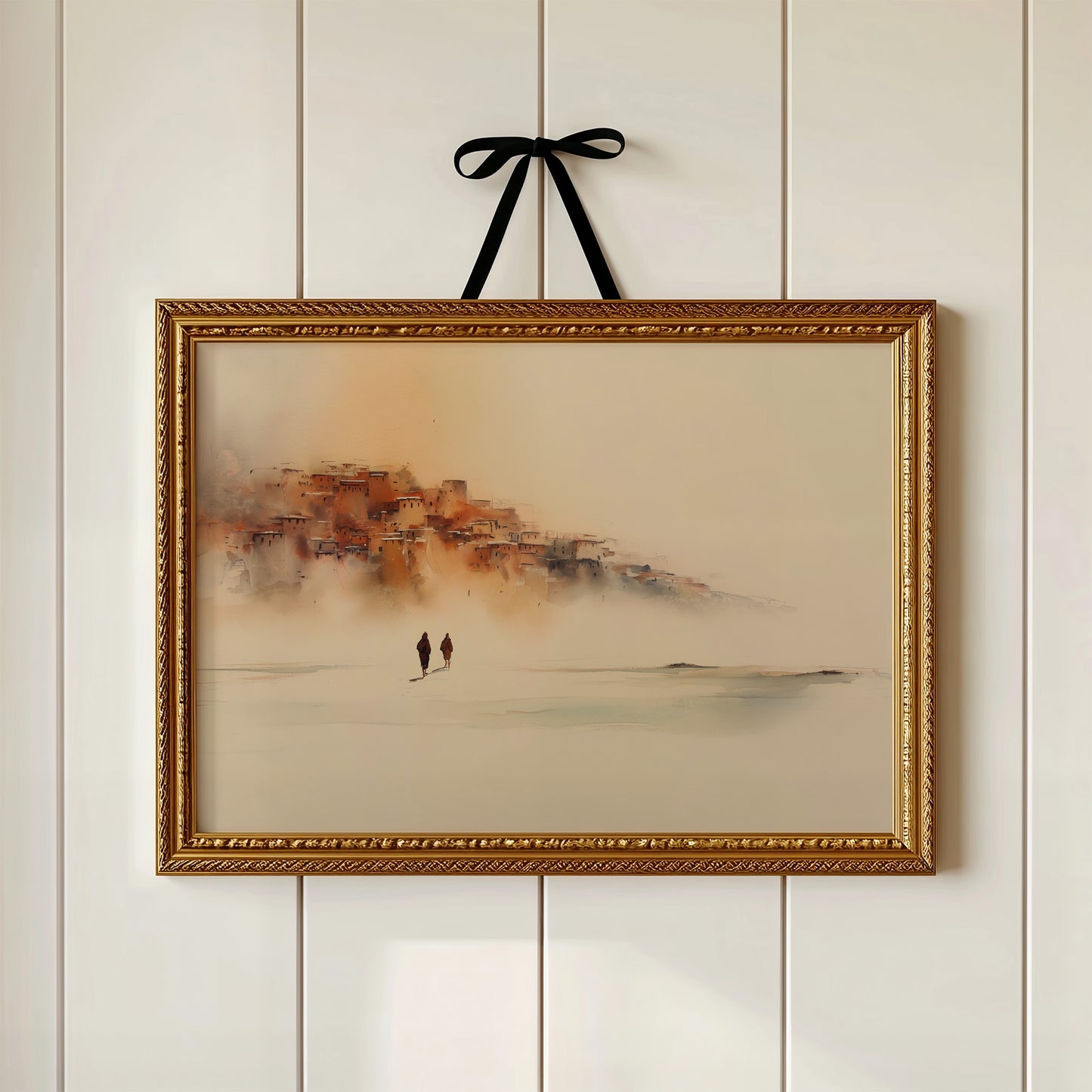 Travelers In Morning Mist