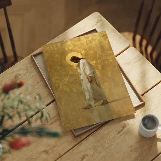 Golden Light Upon Humble Steps