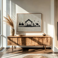 Silent Night In Ink Silhouettes