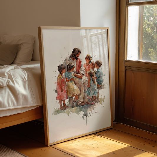 Watercolor Stories On Sunlit Wood