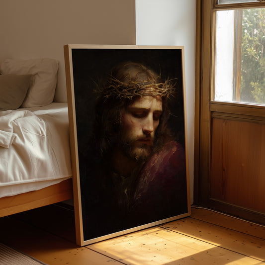 Sacred Art Upon Wooden Rest