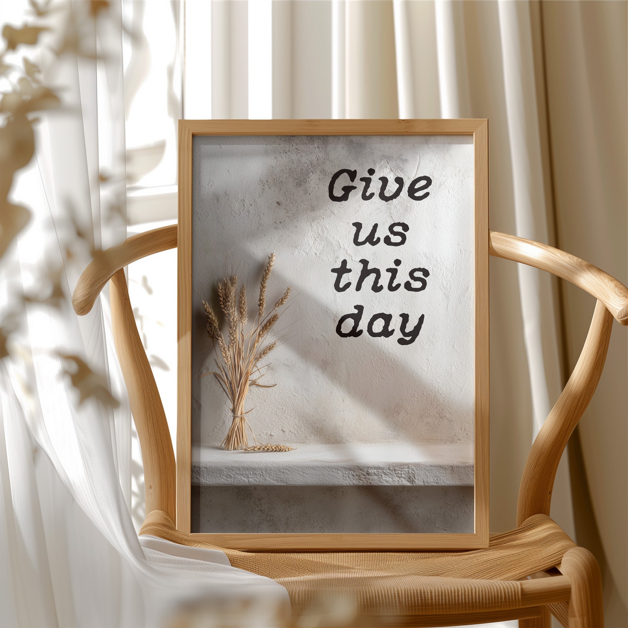 Morning Prayer On Wooden Table