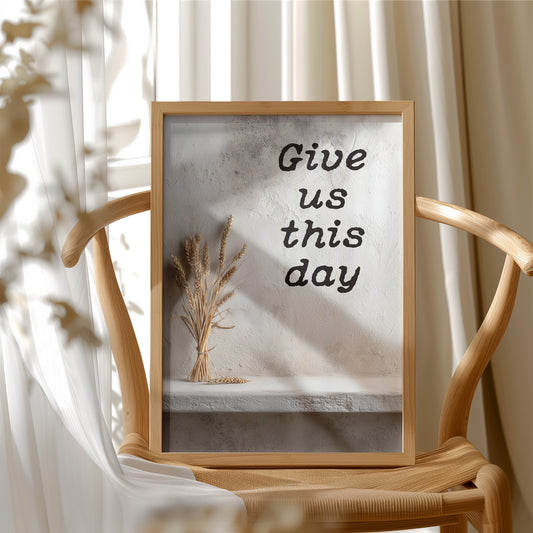 Morning Prayer On Wooden Table