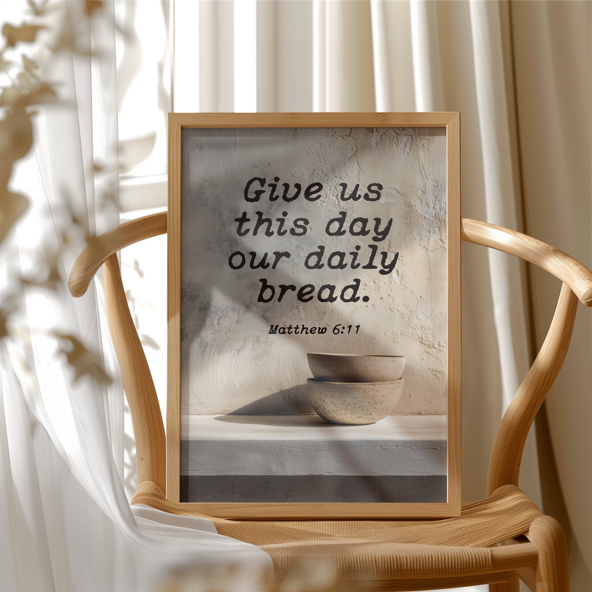 Morning Prayer On Rustic Wood