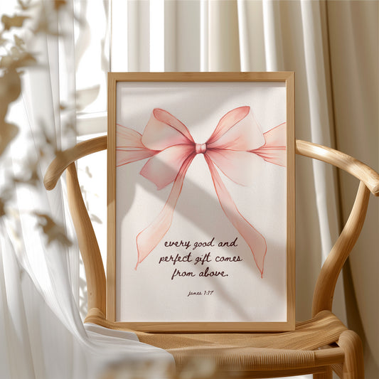 Coral Ribbon Carries Sacred Promise