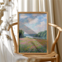 Wildflowers Drift Toward Distant Shore