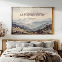 Faith Moves Mountains Into Mist