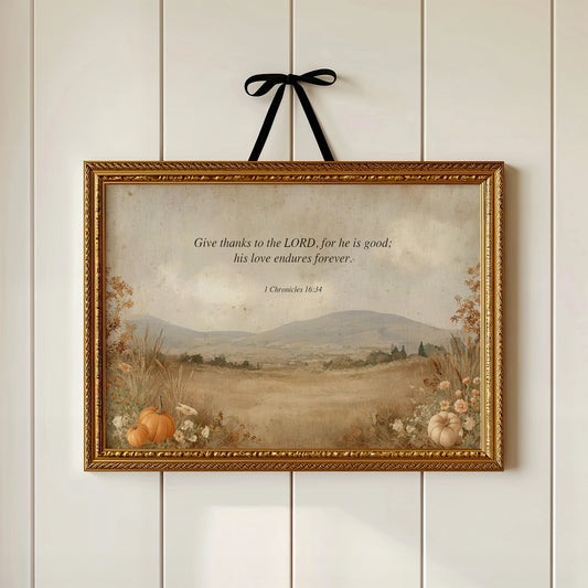 Scripture Rests Among Autumn Fields