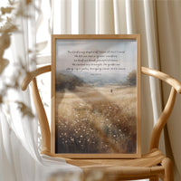 Psalm's Promise On Wooden Table