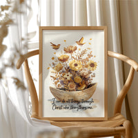 Golden Blooms Carry Faith's Promise