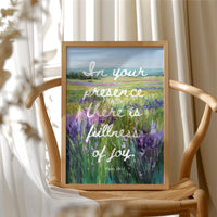 Lavender Fields Carry Sacred Words