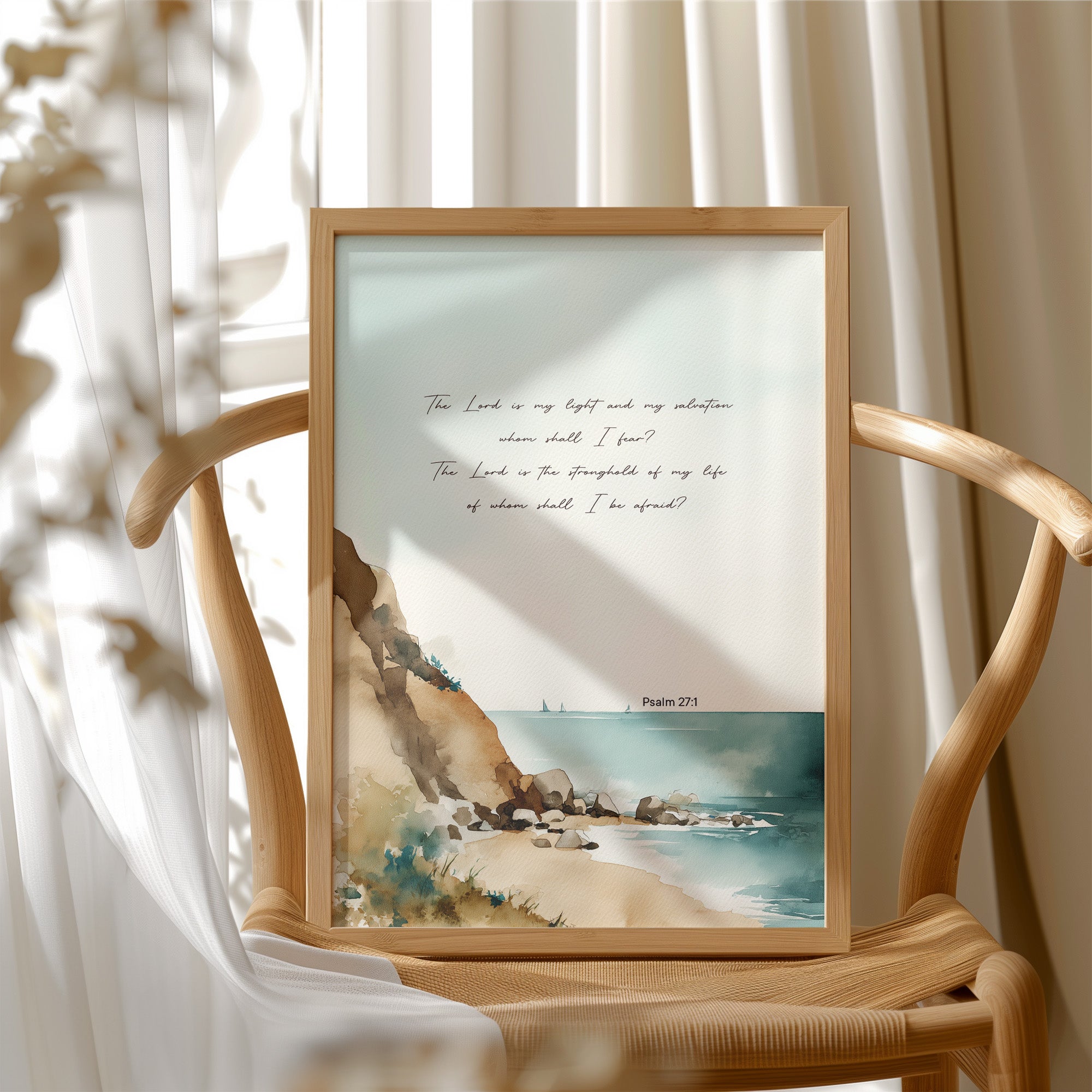 Scripture Rests On Coastal Waters