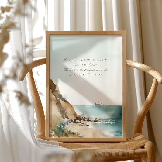 Scripture Rests On Coastal Waters