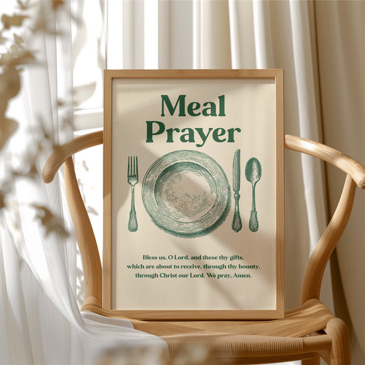 Grace Before Wooden Table Gatherings