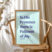 Sacred Words On Mint Canvas