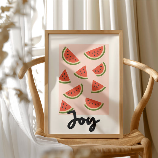 Summer Slices On Coral Canvas