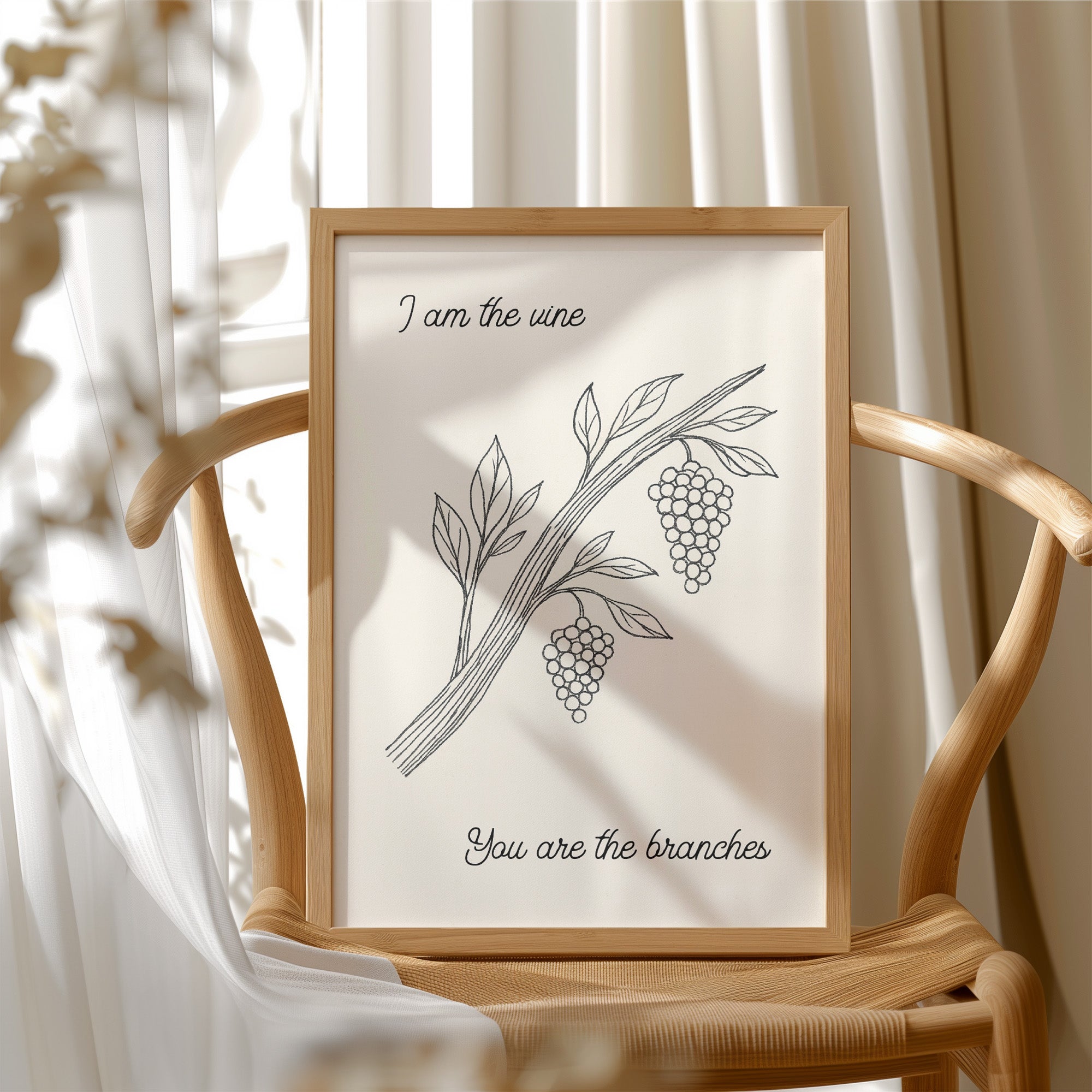 Vineyard Scripture In Simple Lines