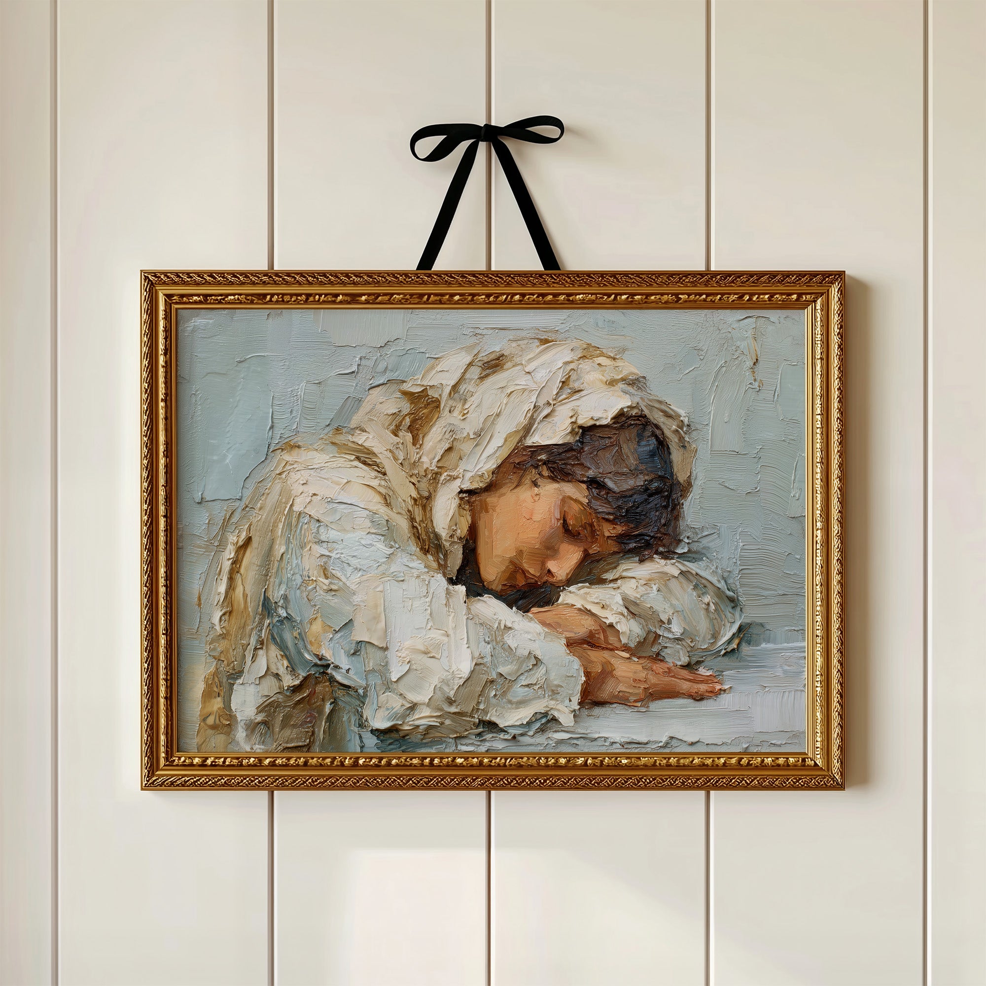 Textured Solitude in Cream and Sienna