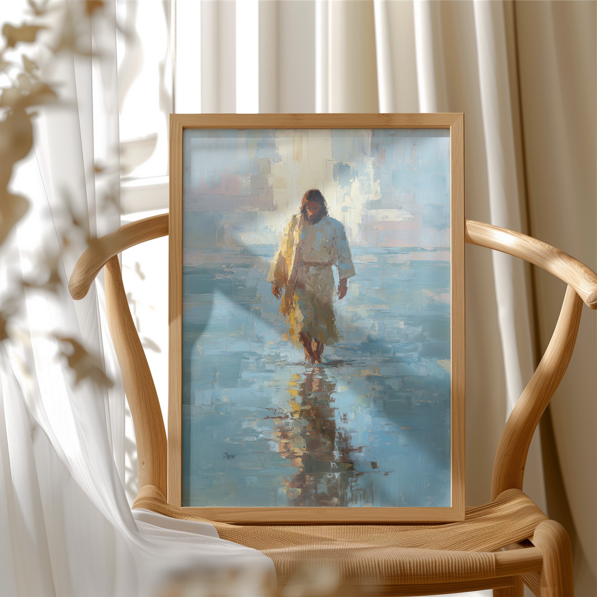 Solitary Path Through Azure Waters