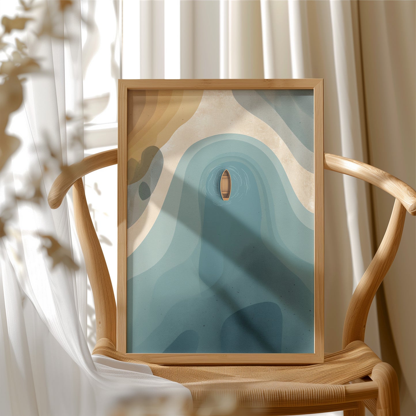 Solitude Adrift in Turquoise Canyons