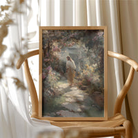 Ethereal Garden Beckons Through Morning Light
