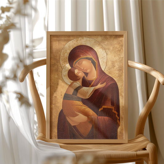 Sacred Embrace in Golden Radiance