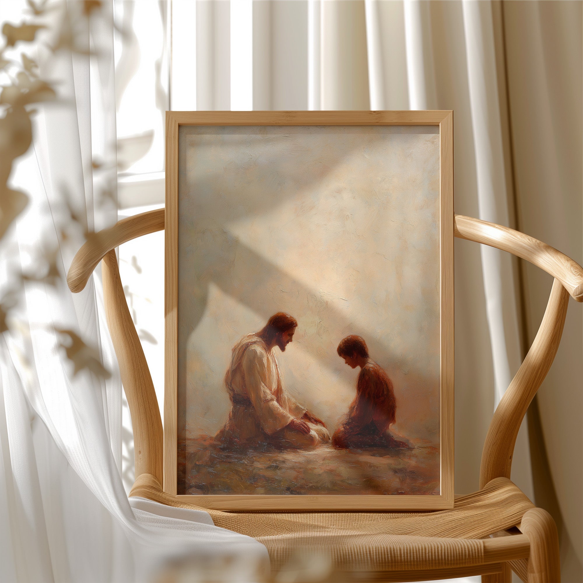 Sacred Moment in Gentle Light