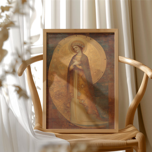 Gilded Devotion in Contemplative Silence