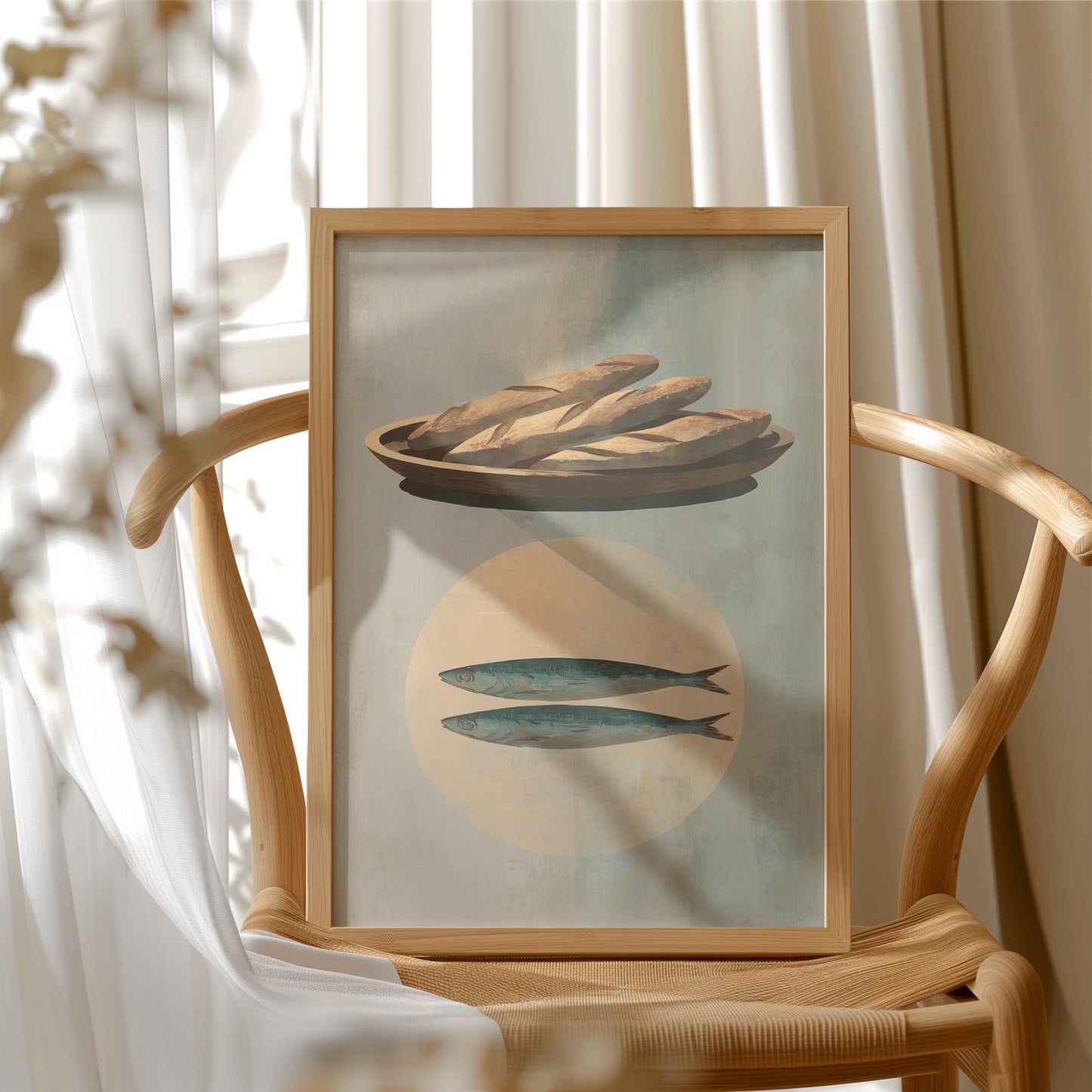 Rustic Feast: Bread and Fish in Harmony